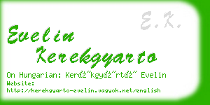 evelin kerekgyarto business card